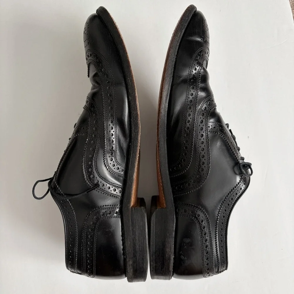 Allen Edmonds McAllister Brogue Wingtip Dress‎ Shoes Men's 11.5 D Black Classic